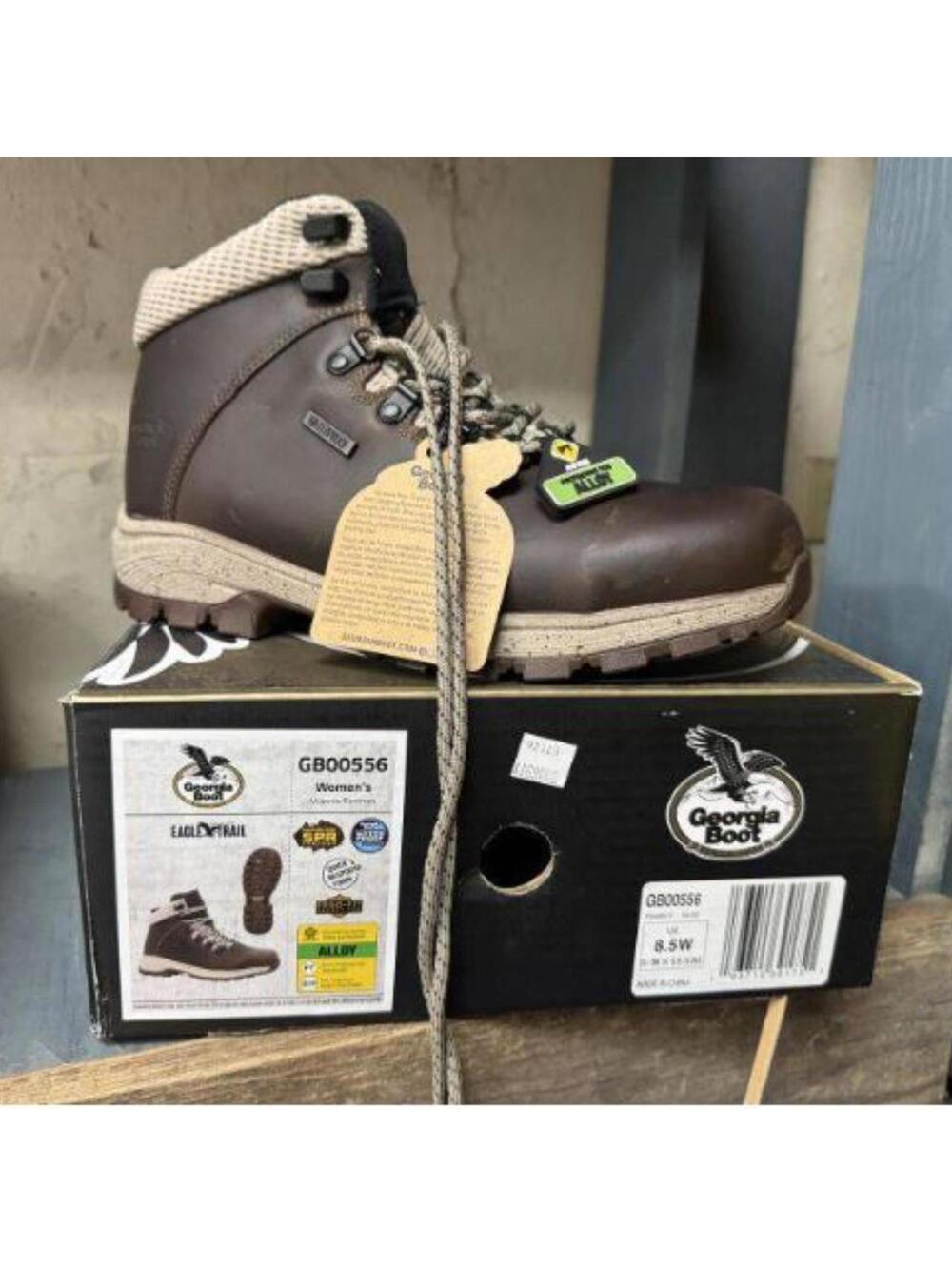 Georgia Boot Women’s “Eagle Trail” Alloy Work Boots – Size 8.5W (Model GB00556)